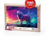 Kurt ve Gece Ahşap Puzzle 500 Parça ( HV84-D )