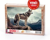 Yalnız Kurt Ahşap Puzzle 500 Parça ( HV86-D )
