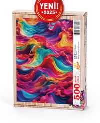 Renk Dalgaları Ahşap Puzzle 500 Parça ( KJ06-D )