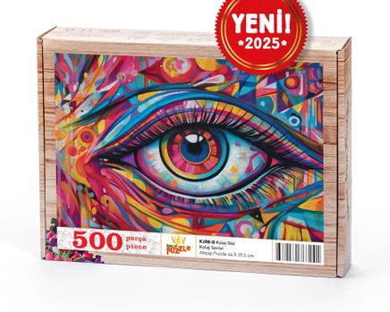 Kolaj Göz Ahşap Puzzle 500 Parça ( KJ08-D )