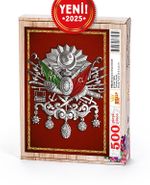 Osmanlı Cihan Devleti Arması Tablo Ahşap Puzzle 500 Parça ( TR24-D )