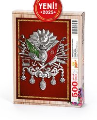 Osmanlı Cihan Devleti Arması Tablo Ahşap Puzzle 500 Parça ( TR24-D )
