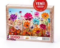 Bahar Çiçekleri Ahşap Puzzle 1000 Parça ( BC13-M )