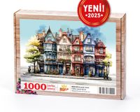 Nostaljik Sokak Ahşap Puzzle 1000 Parça ( SK23-M )