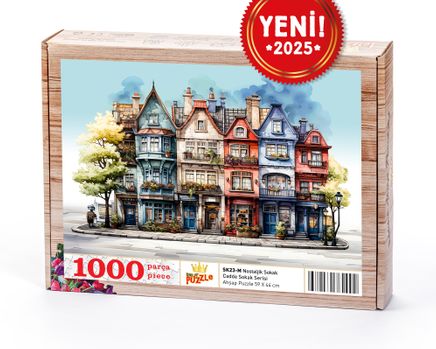 Nostaljik Sokak Ahşap Puzzle 1000 Parça ( SK23-M )
