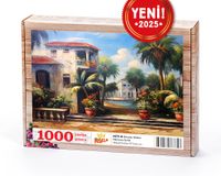 Havuzlu Villalar Ahşap Puzzle 1000 Parça ( MZ79-M )