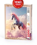 Unicorn Bulutlarda Ahşap Puzzle 1000 Parça ( MF31-M )
