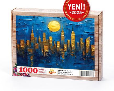 Gece New York Ahşap Puzzle 1000 Parça ( UK29-M )
