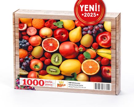 Meyveler Ahşap Puzzle 1000 Parça ( YI07-M )