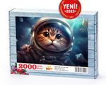 Astronot Kedi Ahşap Puzzle 2000 Parça ( BK53-MM )