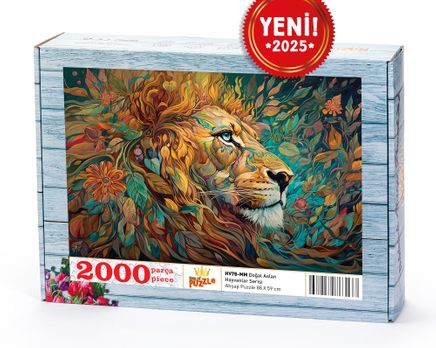 Doğal Aslan Ahşap Puzzle 2000 Parça ( HV78-MM )
