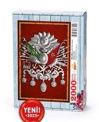 Osmanlı Cihan Devleti Arması Tablo Ahşap Puzzle 2000 Parça ( TR61-MM )