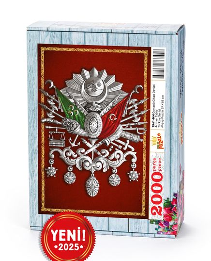 Osmanlı Cihan Devleti Arması Tablo Ahşap Puzzle 2000 Parça ( TR61-MM )