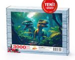 Dinozorlar Ormanda Ahşap Puzzle 3000 Parça ( HV96-MMM )