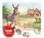 Arkadaşım Eşek Ahşap Puzzle 35 Parça ( XXXV-52 )