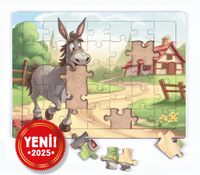 Arkadaşım Eşek Ahşap Puzzle 35 Parça ( XXXV-52 )