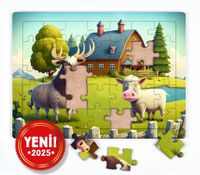 Dağ Çiftliği Ahşap Puzzle 35 Parça ( XXXV-53 )