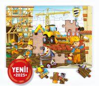 Minik İnşaatçılar Ahşap Puzzle 35 Parça ( XXXV-56 )