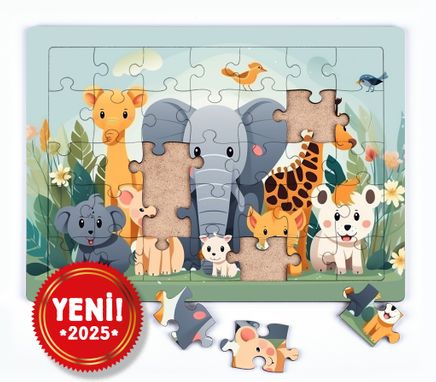 Orman Dostları Ahşap Puzzle 35 Parça ( XXXV-57 )