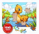 Ördek Kardeş Ahşap Puzzle 35 Parça ( XXXV-58 )