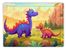 Renkli Dinozorlar Ahşap Puzzle 35 Parça ( XXXV-59 )</span>