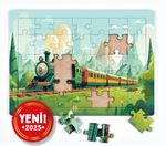 Yeşil Tren Ahşap Puzzle 35 Parça ( XXXV-60 )