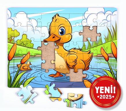 Ördek Kardeş Ahşap Puzzle 54 Parça ( LIV-58 )