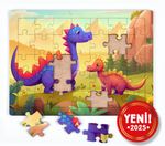 Renkli Dinozorlar Ahşap Puzzle 54 Parça ( LIV-59 )