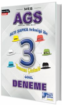 MEB-AGS Altışapka Tekniği ile 3 Tamamı Çözümlü Deneme