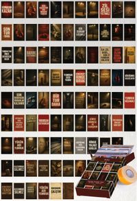 Boks 90 Adet Duvar Poster Seti Oda Dekoru