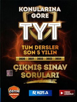Konularına Göre TYT Tüm Dersler Son 5 Yılın Çıkmış Sınav Soruları, Video Çözümlü