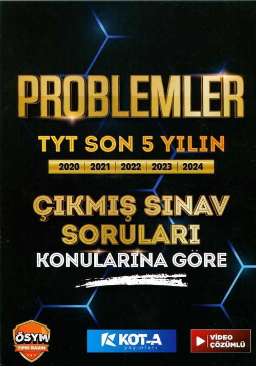 Problemler TYT Son 5 Yılın Çıkmış Sınav Soruları Konularına Göre ve Video Çözümlü