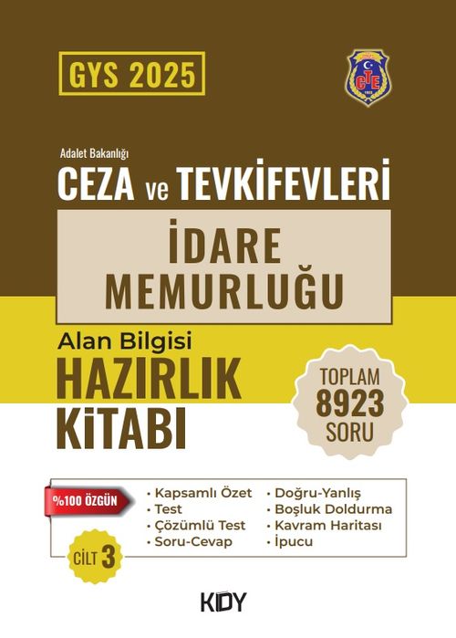 CTE Ünvan Değişikliği Sınavı İdare Memurluğu 3. Cilt