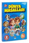 1. Sınıflara D&uuml;nya Masalları Seti (8 Kitap) Kelime Anahtarı &Ccedil;ıkartmalı Renkli Resimli