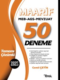 Maarif MEB- AGS- Mevzuat 50 Deneme