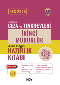CTE Ünvan Değişikliği Sınavı İkinci Müdürlük 1. Cilt 