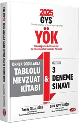 YÖK Üst Kuruluşları İle Yök Personeli Gys Örnek Sorularla Tablolu Mevzuat Kitabı ve 3 Deneme Sınavı