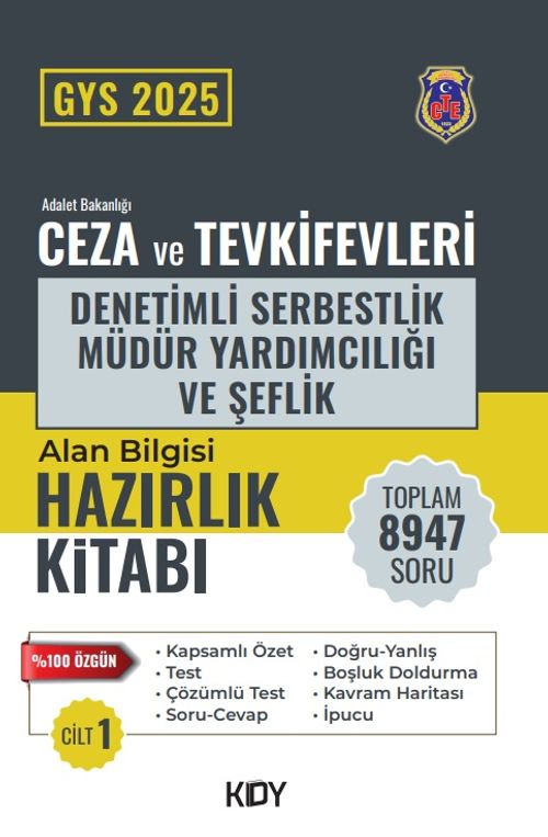 CTE Ünvan Değişikliği Sınavı Denetimli Serbestlik 1. Cilt 