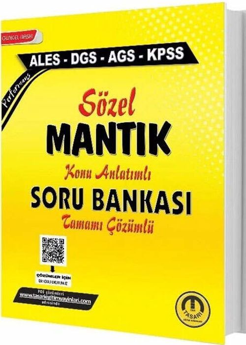 ALES DGS KPSS MEB-AGS Sözel Mantık Konu Anlatımlı Soru Bankası Çözümlü
