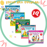 4-5-6-7 Yaş ve Üzeri Çocuklar İçin IQ Zeka Geliştiren Akıl Oyunları (5 Kitap)