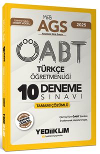 2025 MEB AGS ÖABT Türkçe Öğretmenliği Tamamı Çözümlü 10 Deneme Sınavı