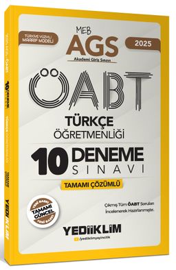 2025 MEB AGS ÖABT Türkçe Öğretmenliği Tamamı Çözümlü 10 Deneme Sınavı