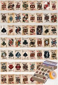 İskambil Kartları Temalı 54 Adet Duvar Poster Seti Oda Dekoru