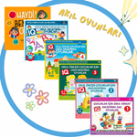 4-5-6-7 Yaş ve Üzeri Çocuklar İçin IQ Geliştiren Akıl Oyunları (6 Kitap)