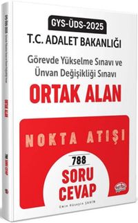 Adalet Bakanlığı GYS-ÜDS Ortak Alan Nokta Atışı Soru-Cevap