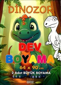 Dinozor Dev Boyama 64 x 90 Cm 2 Adet Dev Boyama Posteri