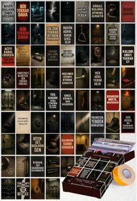 Gym Motivasyon 72 Adet Duvar Poster Seti Oda Dekoru