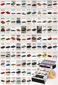 Spor Araçlar 99 Adet Duvar Poster Seti Oda Dekoru