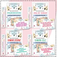 Çocuklar İçin Psikoloik Destek Serisi 4  Kitap - Ayraç ve Kartpostallı Özel Set -2
