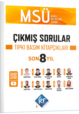 MSÜ Çıkmış Sorular Son 8 Yıl Tıpkı Basım Kitapçıkları